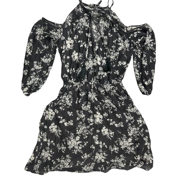 NWT American Eagle Outfitters Sun dress Womans Sz S Gary Floral Keyhole Tassel - Picture 4 of 11